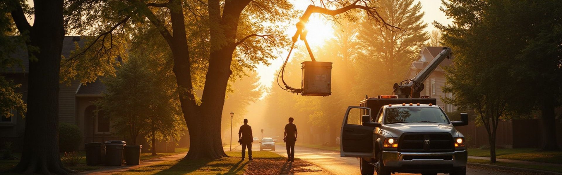 Northshore Tree Service crew working on a tree removal