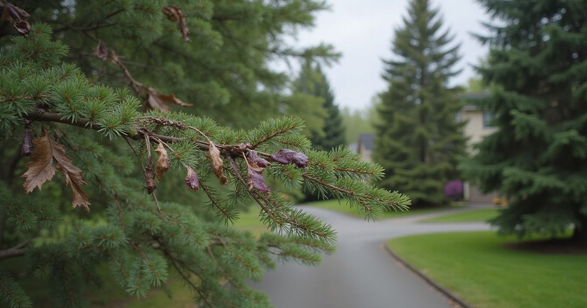 Various tree disease symptoms shown on bark and leaves of northern Minnesota tree species